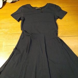 Doublju Navy Skater Dress